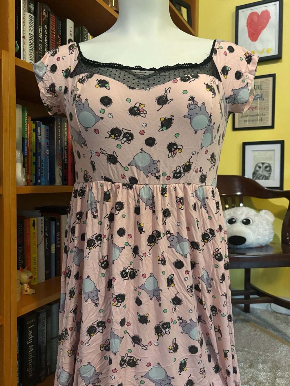 Her Universe Studio Ghibli Spirited Away Soot Sprite Pink Dress